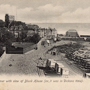 Broadstairs, Kent - Beach and view of Bleak House