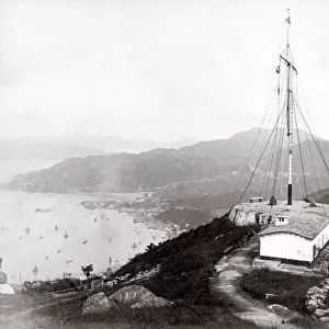 c. 1880s China - signal station, The Peak, Hong Kong