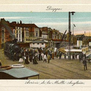 Dieppe, France - Arrival of the English Steam Packet Boat
