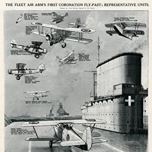 Fleet Air Arms first Coronation fly past, by G. H. Davis