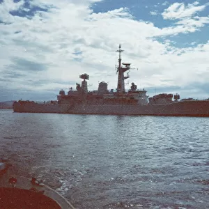 HMS Minerva at Stanley harbour