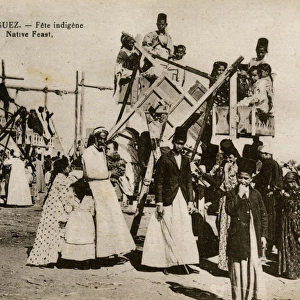 Native festival at Suez, Egypt