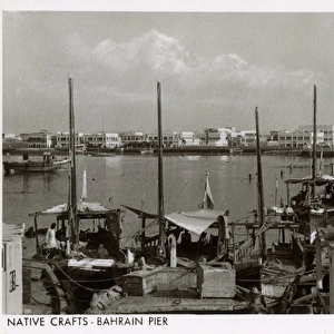Native vessels, Manama Pier, Bahrain, Persian Gulf