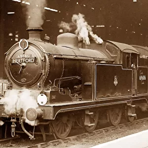 Steam train to Hertford possibly 1930s