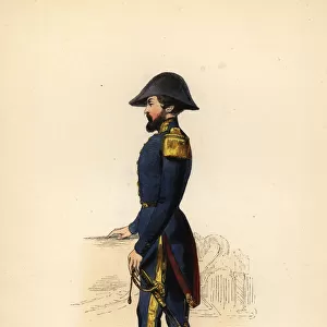 Uniform of a ships ensign, enseigne de vaisseau