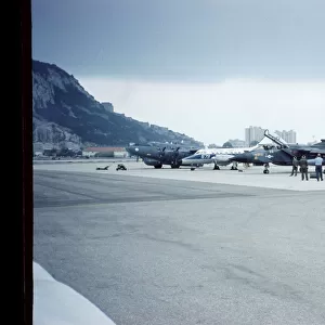 Visiting aircraft apron at Gibraltar