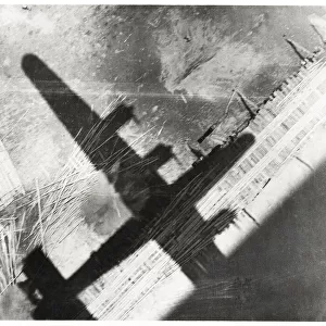 World War II silhouette of RAF Liberator bomber Burma