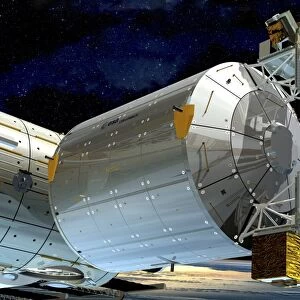 Columbus module of the ISS, artwork