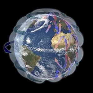 Global winds, satellite-based diagram C016 / 3731