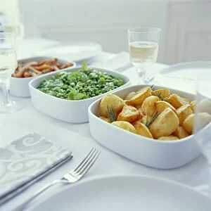 Roast potatoes and other vegetables