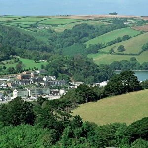 Dartmouth and surrounding countryside, Devon, England, United Kingdom, Europe