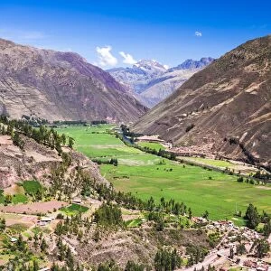 Sacred Valley of the Incas (Urubamba Valley), Andes mountains landscape, near Cusco