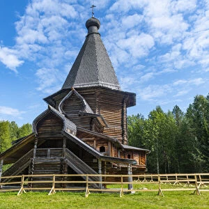 Wooden church, Malye Korely, Little Karelia, Arkhangelsk, Russia, Europe