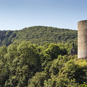 Luxembourg, Esch-sur-Sure, Esch-sur-Sure Castle watchtower