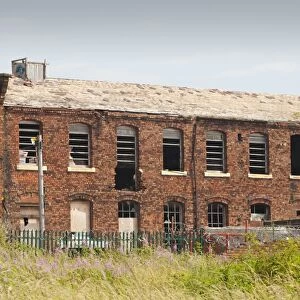 Derelict industrial buildings in Barrow in Furness, Cumbria, UK