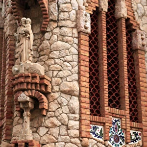 Europe, Spain, Novelda. Santa Mara Magdalena, built by disciple of Gaudi