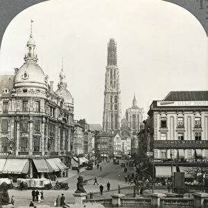 BELGIUM: ANTWERP, c1920. View of Antwerp, Belgium. Stereograph, c1920