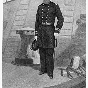 DAVID DIXON PORTER (1813-1891). American naval officer. Steel engraving, 1863, after a painting by Alonzo Chappel
