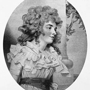 GEORGIANA SPENCER (1757-1806). Duchess of Devonshire. Aquatint, c1800