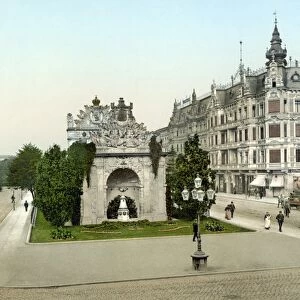 GERMANY: STETTIN, c1895. The Berlin Gate in Stettin, Germany (present-day Szczecin, Poland