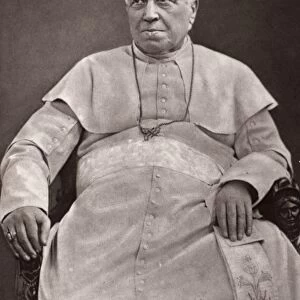 POPE PIUS IX (1792-1878). Pope, 1846-1878. Photographed in 1875 at the Vatican