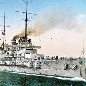 SMS Rheinland one of the four Nassau class dreadnought battleships built for the