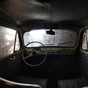 Interior of an old car