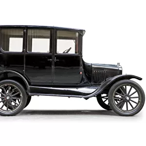 Model T Sedan silhouetted side view