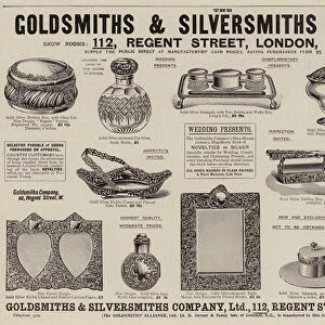 Advertisement, Goldsmiths and Silversmiths Company (engraving)