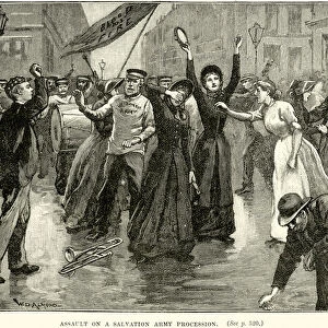 Assault on a Salvation Army Procession (engraving)