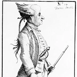 Caricature of Raimondo Cocchi (etching)