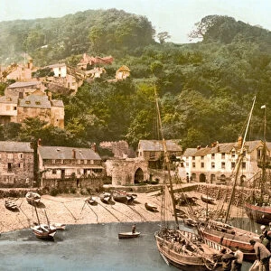 Clovelly Harbour (hand-coloured photo)