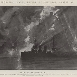 The Coronation Naval Review at Spithead, 16 August (litho)