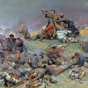 Death of Commander Berbegier at the Battle of Saint-Privat (Saint Privat)