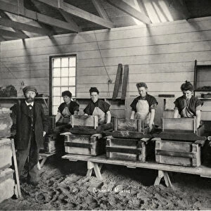 Dynamite mixing, Ardrossan, 1897 (b / w photo)