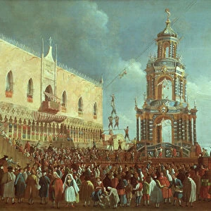 Feastday, St. Marks Square (oil on canvas)