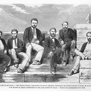 French expedition to the Mekong with Francis Garnier, 1868 (engraving)
