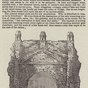 The Gateway of Ethelberts Castle (engraving)