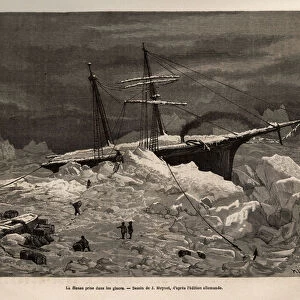 The German ship La Hansa caught in the ice, the crew hasten to unpack the necessary