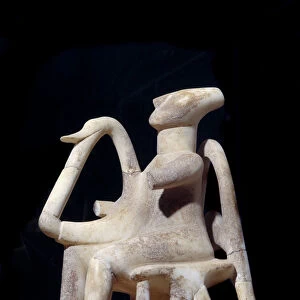 Greek antiquite Cycladic art: statuette of lyre player (The harpist), 2400 BC