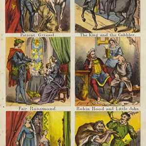 Guy Earl Of Warwick; Sir Bevis Of Southampton; Patient Grissel; The King And The Cobbler; Fair Rosamond; Robin Hood And Little John (colour litho)