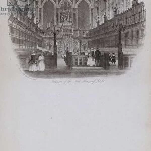House Of Lords, Interior (engraving)