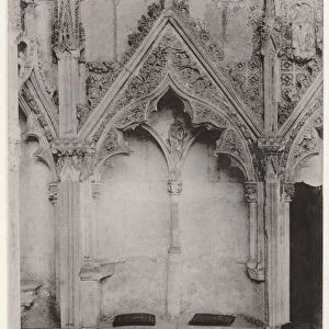 The Lady Chapel, Ely Cathedral: South Side, from East, I (b / w photo)