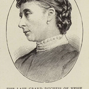 The Late Grand Duchess of Hesse (engraving)