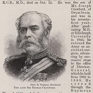 The Late Sir Thomas Crawford (engraving)