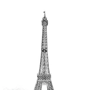 Main symbol of the fair, the Eiffel Tower, Exposition Universelle of 1889, World's Fair, Paris