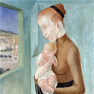 Mother and Child; Mutter und Kind, 1923 (oil on canvas)