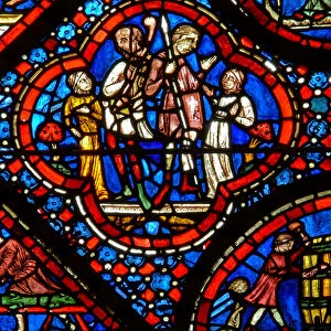 The Noah window: a pair of the nephalim (w47) (stained glass)