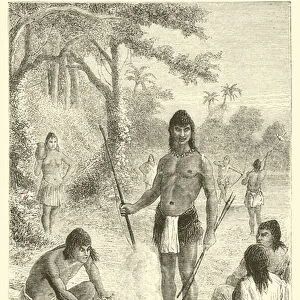 Omaguas Indians (engraving)