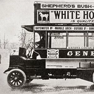 An omnibus, c. 1910, from The Story of Twenty Five Years